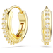 Swarovski Matrix Hoop Earrings - Gold/White - Swarovski