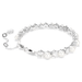 Swarovski Matrix Tennis Bracelet - Pearl/Crystal/Rhodium - Swarovski