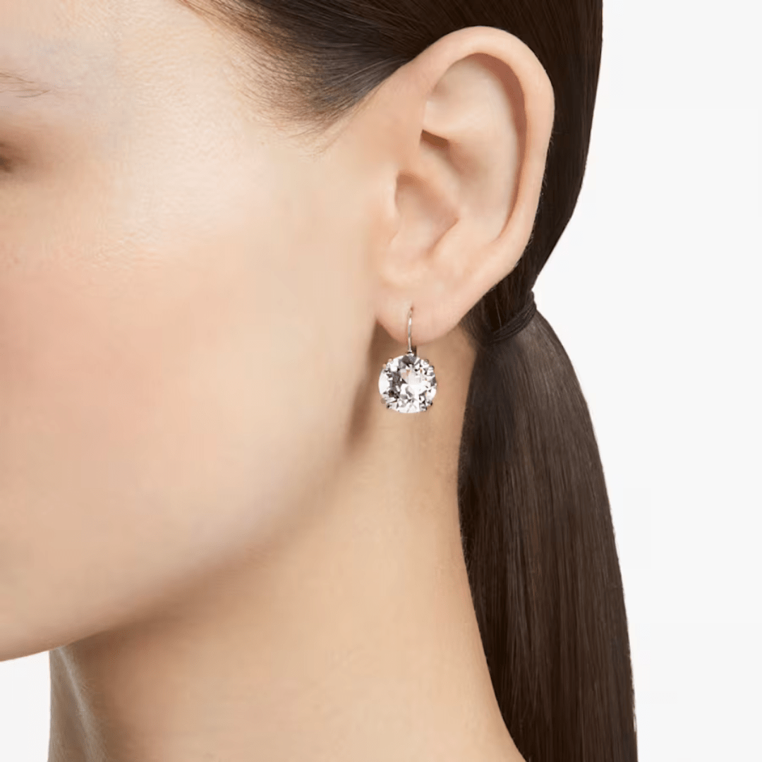Swarovski Millenia Round Drop Earrings - Silver - Swarovski