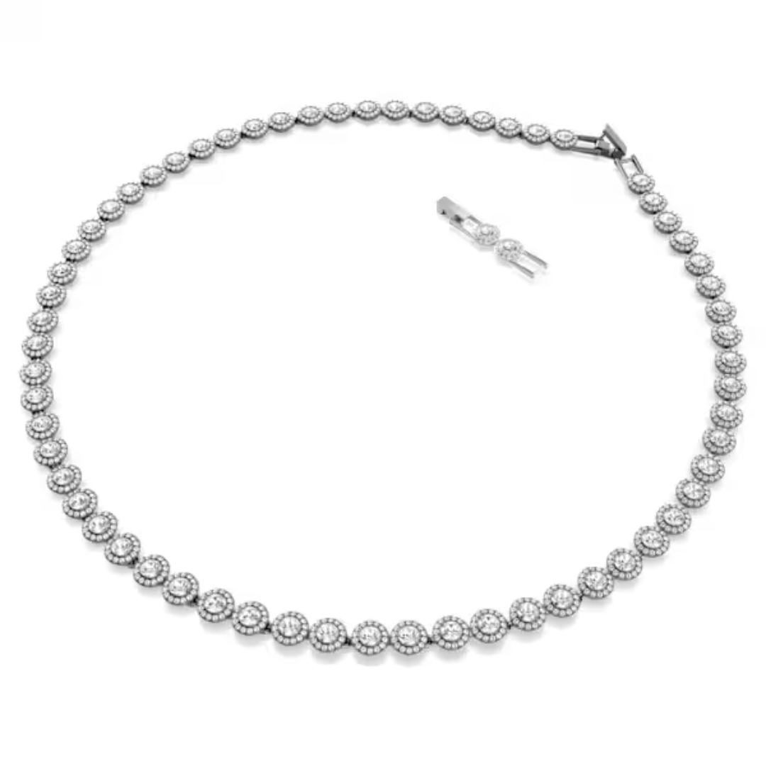 Swarovski Una Angelic Necklace - White/Rhodium - Swarovski