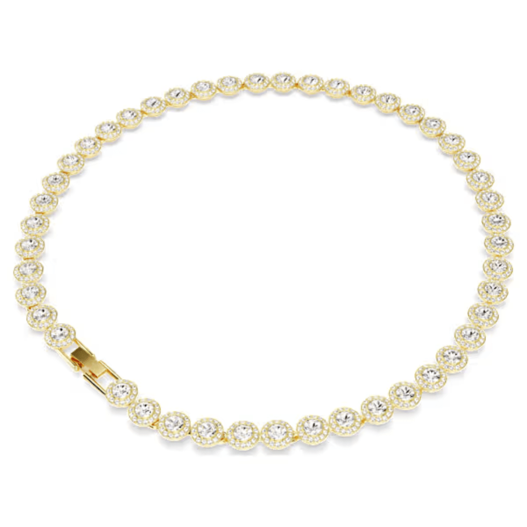 Swarovski Una Angelic Tennis Necklace - White/Gold - Swarovski