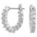 Swarovski Vittore Hoop Earrings - Silver - Swarovski
