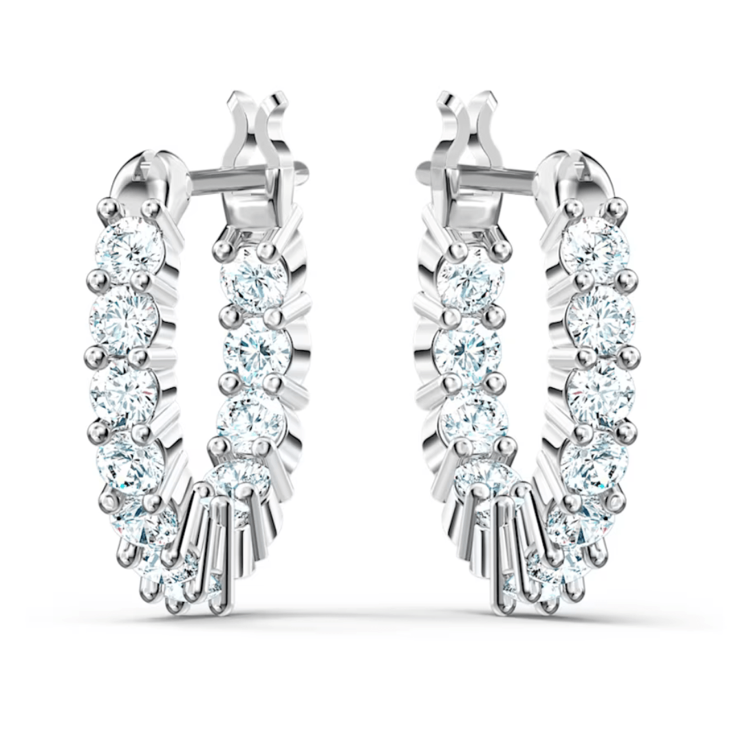 Swarovski Vittore Hoop Earrings - Silver - Swarovski