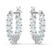 Swarovski Vittore Hoop Earrings - Silver - Swarovski
