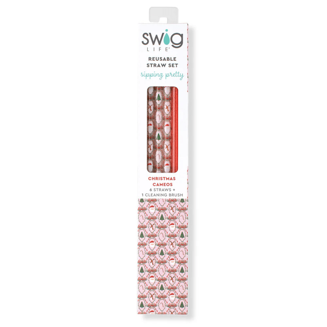 Swig Christmas Reusable Straw Set - Swig