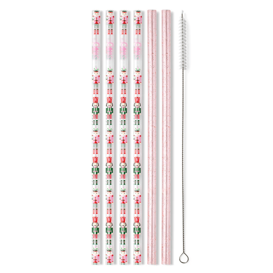 Swig Christmas Reusable Straw Set - Swig