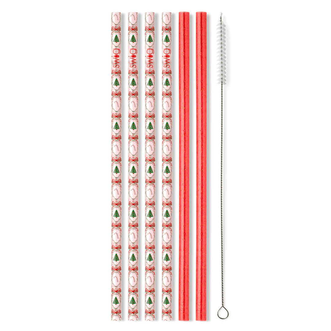 Swig Christmas Reusable Straw Set - Swig