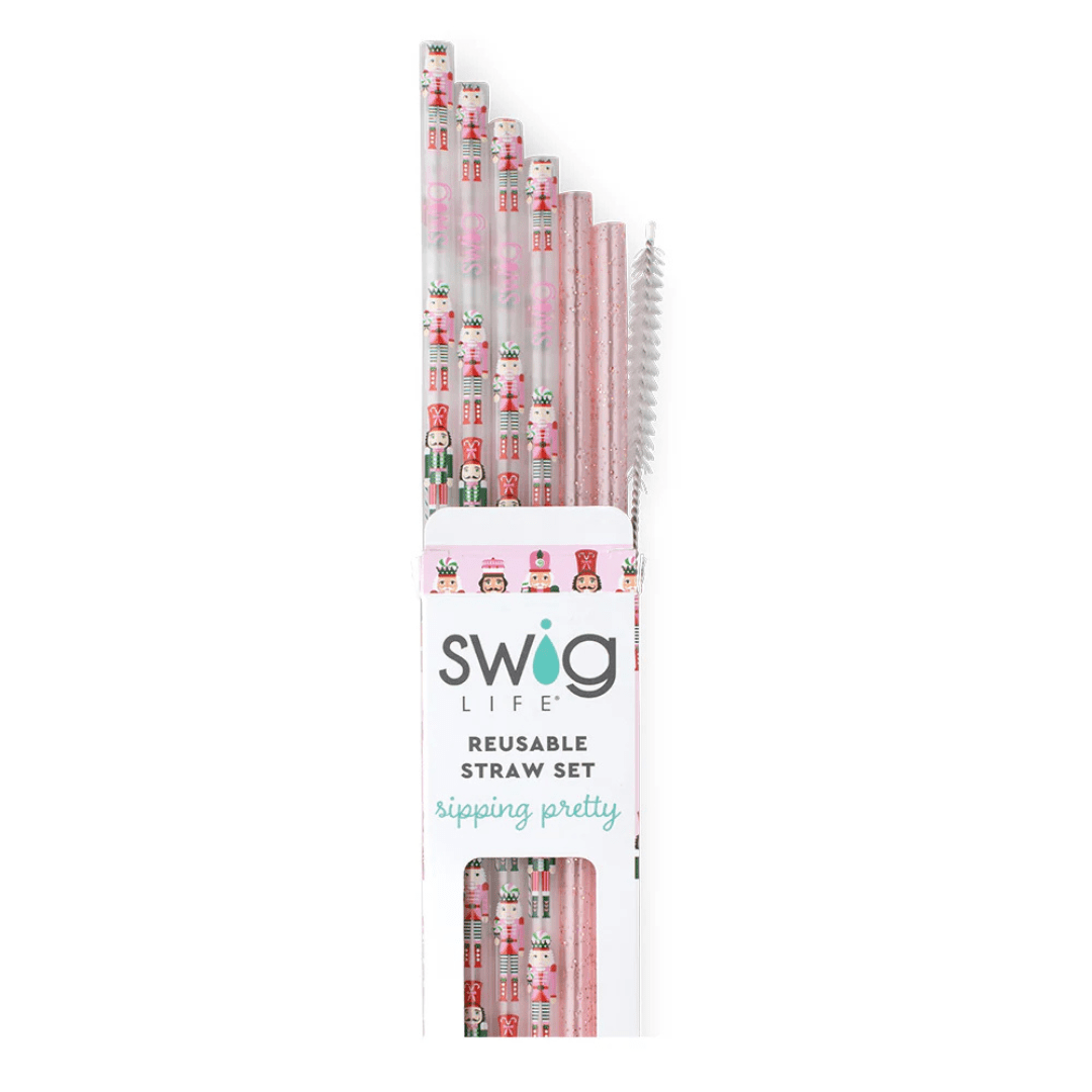 Swig Christmas Reusable Straw Set - Swig