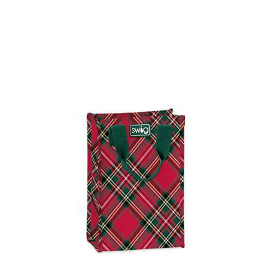 Swig Reusable Christmas Gift Bag - Christmas Plaid - Swig