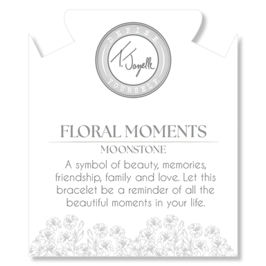 T. Jazelle Floral Moments Bead Bracelet - Lilly Moonstone - T. Jazelle