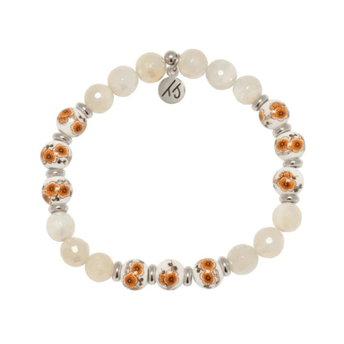 T. Jazelle Floral Moments Bead Bracelet - Lilly Moonstone - T. Jazelle
