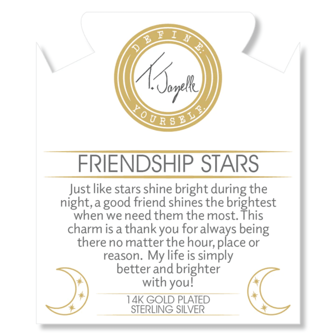 T. Jazelle Friendship Stars Charm Bracelet - Australian Agate - T. Jazelle