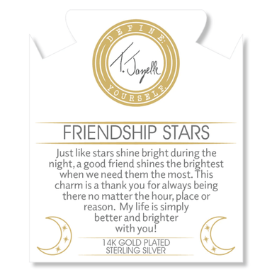T. Jazelle Friendship Stars Charm Bracelet - Australian Agate - T. Jazelle
