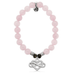 T. Jazelle Infinity Heart Charm Bracelet - Rose Quartz - T. Jazelle