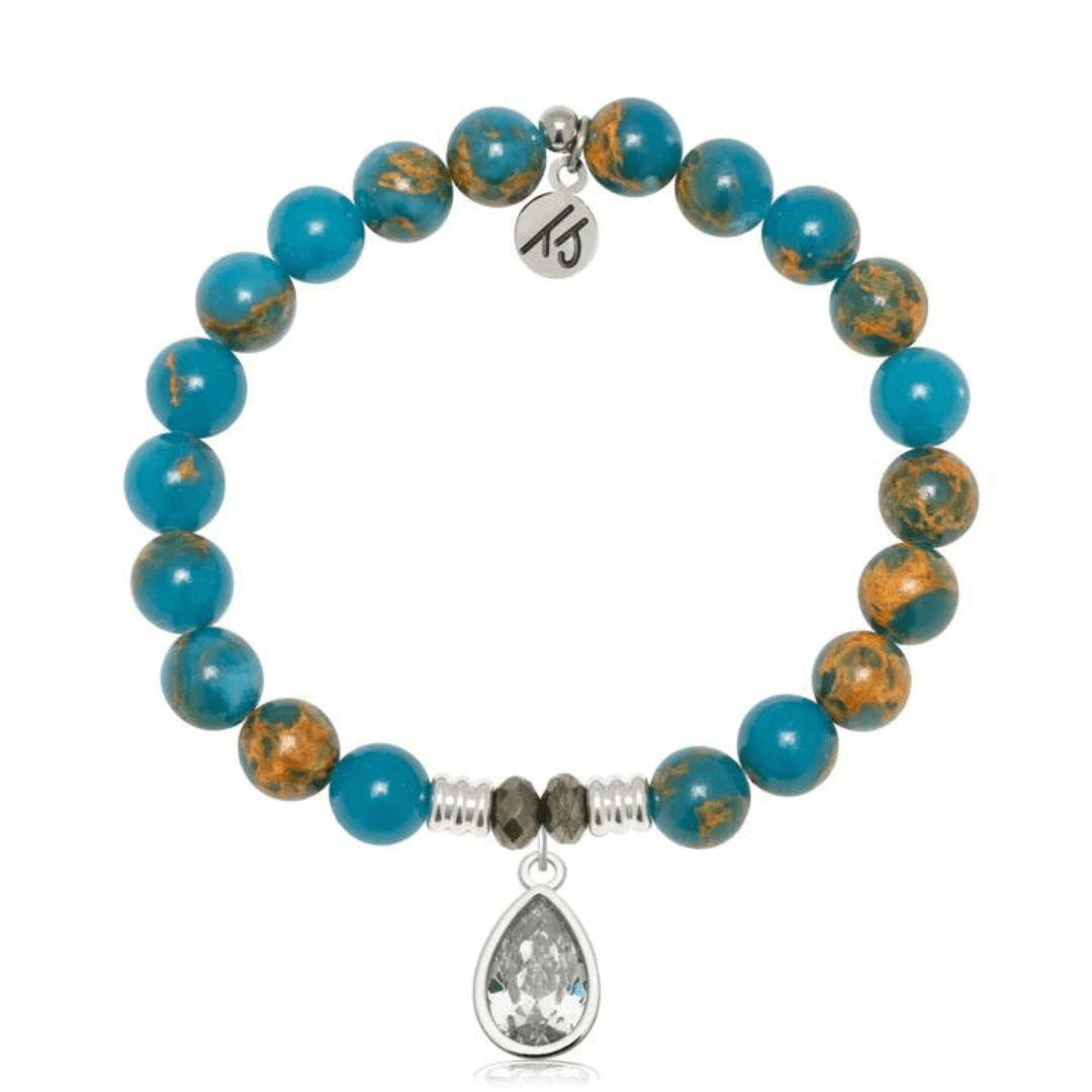 T. Jazelle Inner Beauty Charm Bracelet - Ocean Jasper - T. Jazelle