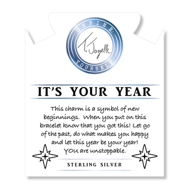 T. Jazelle It's Your Year Charm Bracelet - Champagne Agate - T. Jazelle