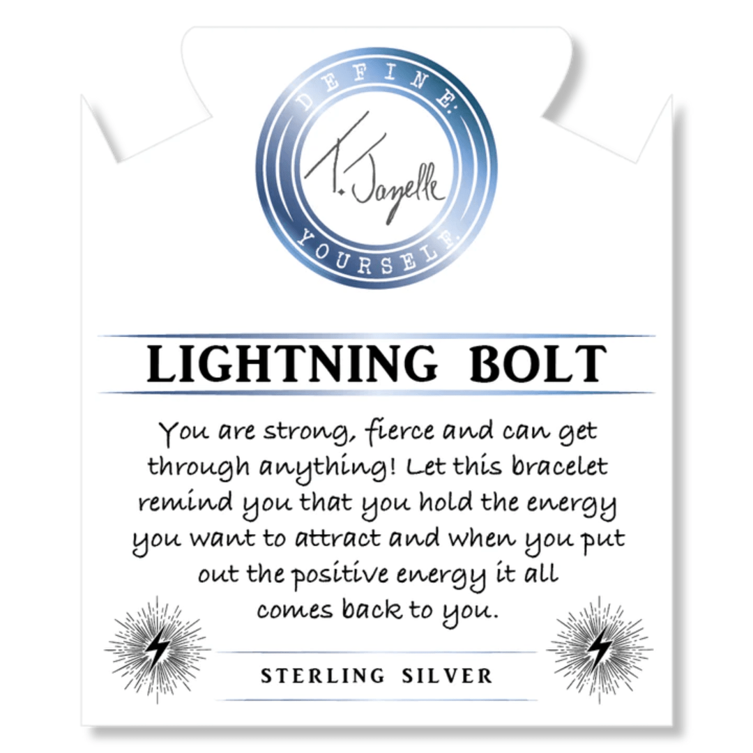T. Jazelle Lightning Bolt Charm Bracelet - Moonstone - T. Jazelle