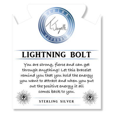 T. Jazelle Lightning Bolt Charm Bracelet - Moonstone - T. Jazelle