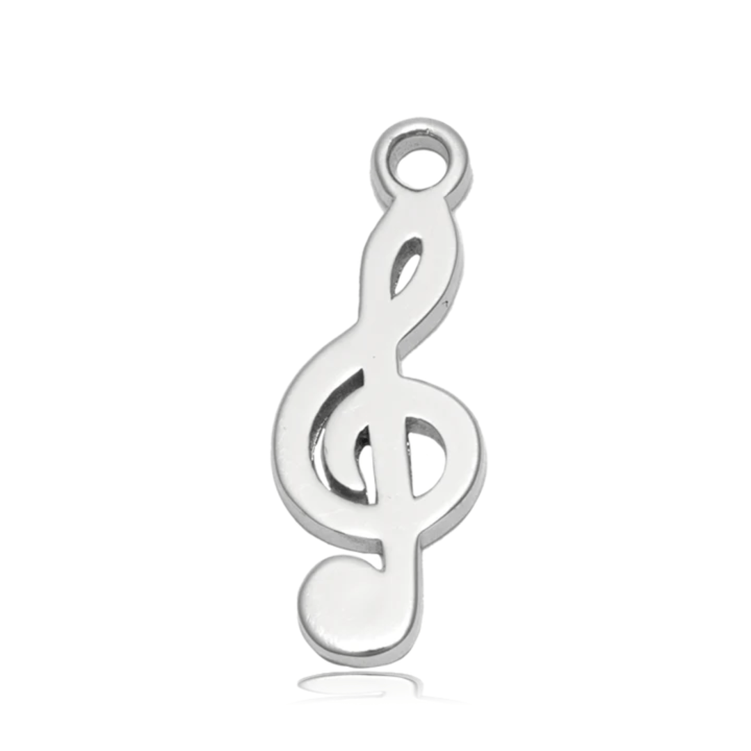 T. Jazelle Music Note Charm Bracelet - Storm Agate - T. Jazelle
