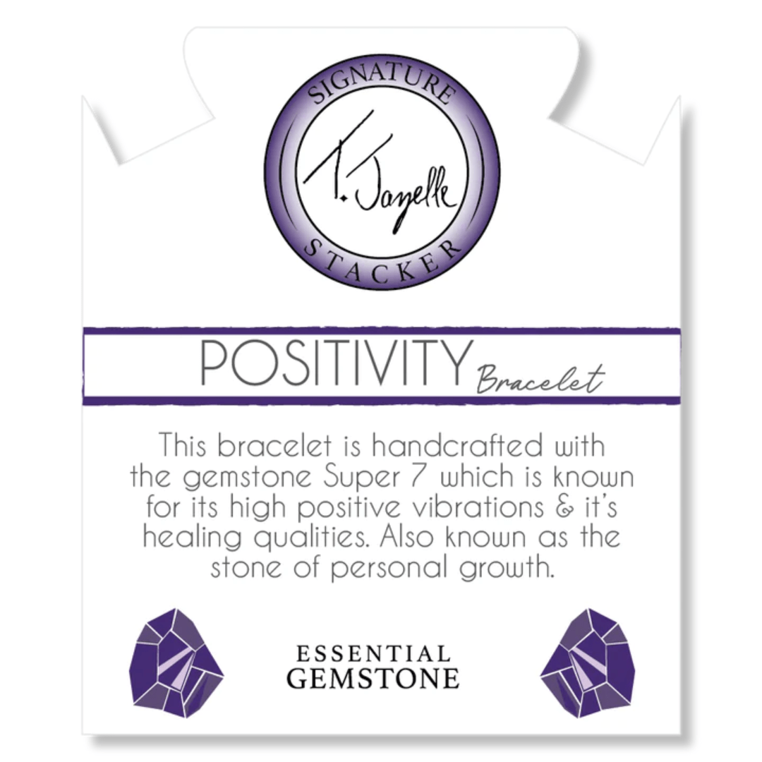 T. Jazelle Positivity Bead Bracelet - Super 7 - T. Jazelle
