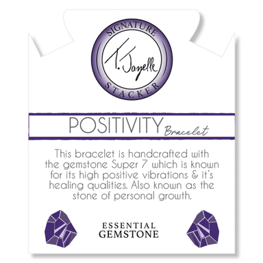 T. Jazelle Positivity Bead Bracelet - Super 7 - T. Jazelle