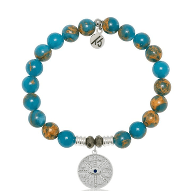 T. Jazelle Protection Charm Bracelet - Ocean Jasper - T. Jazelle