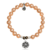 T. Jazelle Sunflower Charm Bracelet - Champagne Agate - T. Jazelle