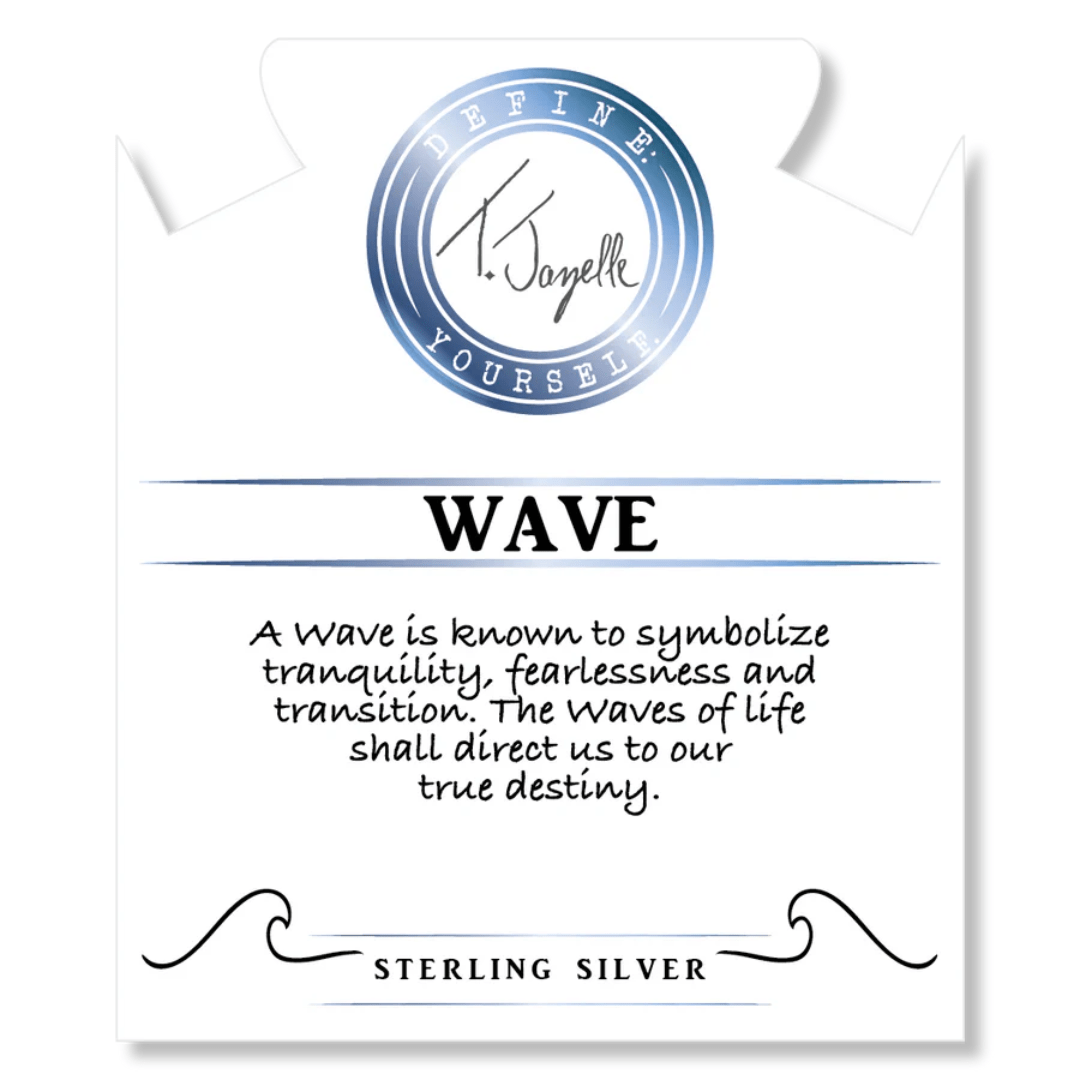 T. Jazelle Wave Charm Bracelet - Peruvian Amazonite - T. Jazelle