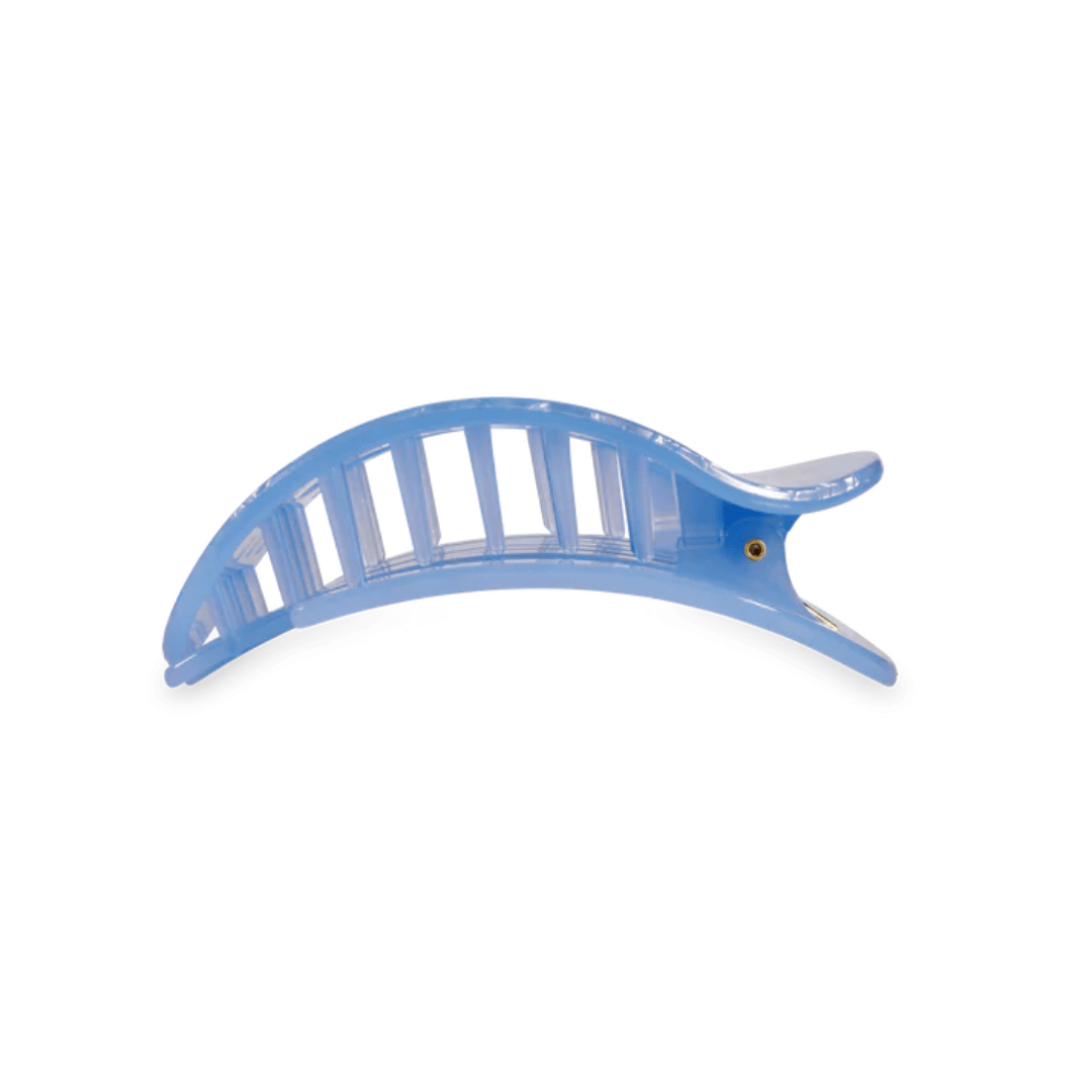Teleties Flat Round Hair Clip - Blue Lagoon - Teleties