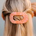 Teleties Flat Round Hair Clip - Dreamsicle - Teleties