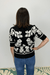 THML Black and White Floral Sweater - THML Clothing