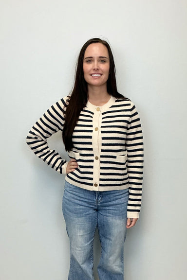 THML Striped Cardigan - THML Clothing