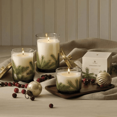 Thymes Frasier Fir Heritage Pine Needle Luminary Candle - Thymes