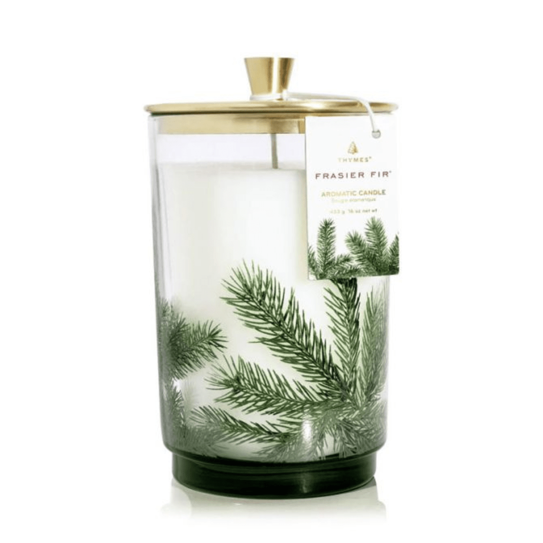 Thymes Frasier Fir Heritage Pine Needle Luminary Candle - Thymes