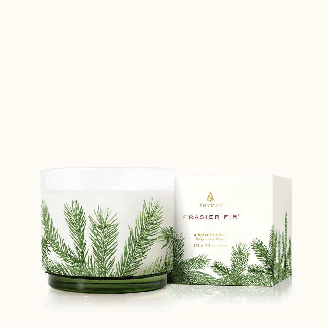 Thymes Frasier Fir Heritage Small Pine Needle Luminary Candle - Thymes