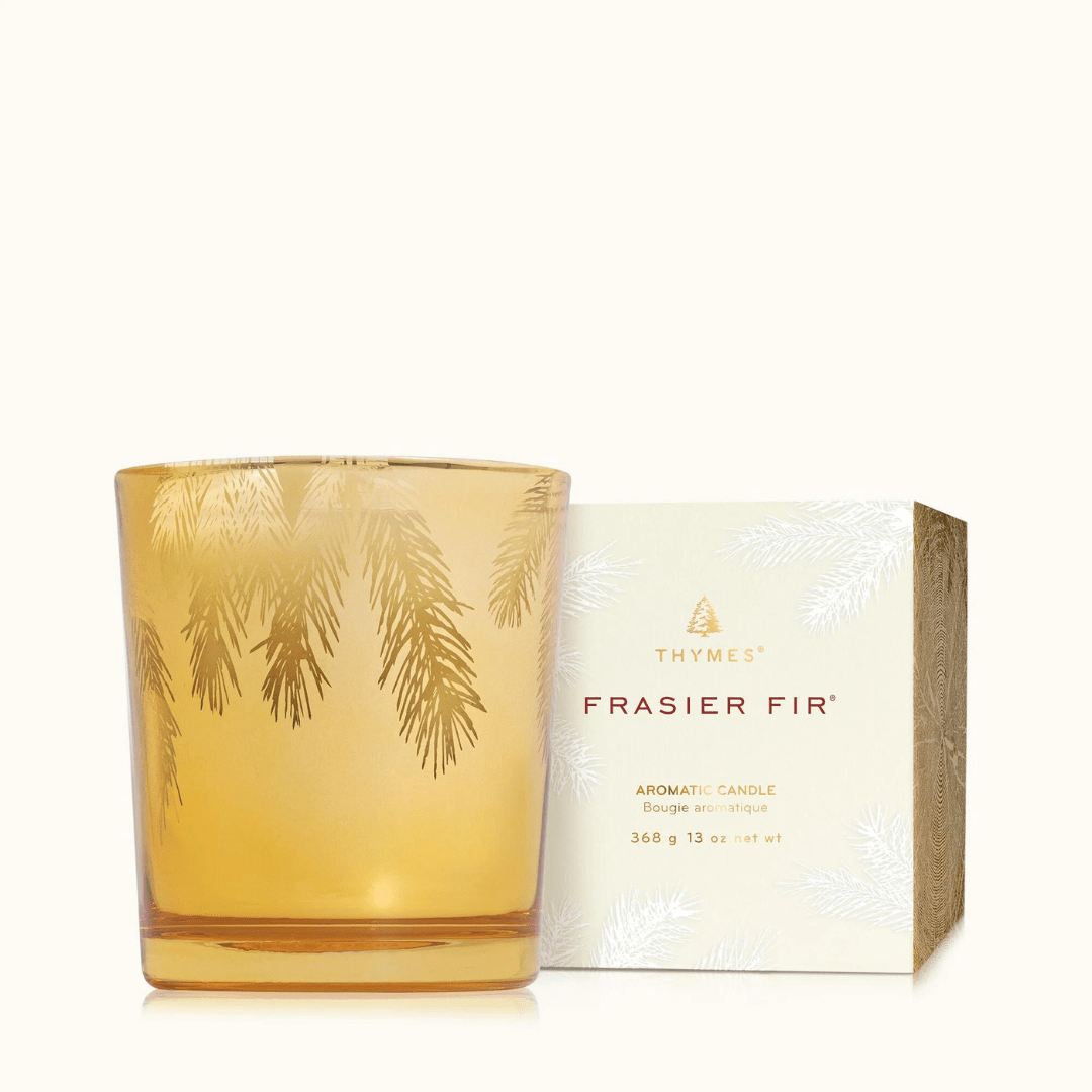 Thymes Gold Poured Candle - Frasier Fir - Thymes