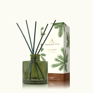 Thymes Green Petite Reed Diffuser - Frasier Fir - Thymes