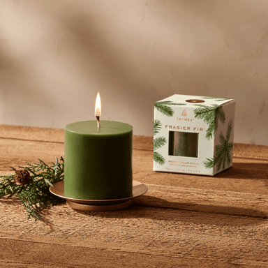 Thymes Small Frasier Fir Pillar Candle - Thymes