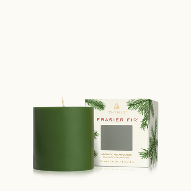 Thymes Small Frasier Fir Pillar Candle - Thymes