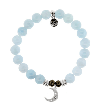 T.Jazelle Friendship Stars Charm Bracelet - Blue Aquamarine - T. Jazelle