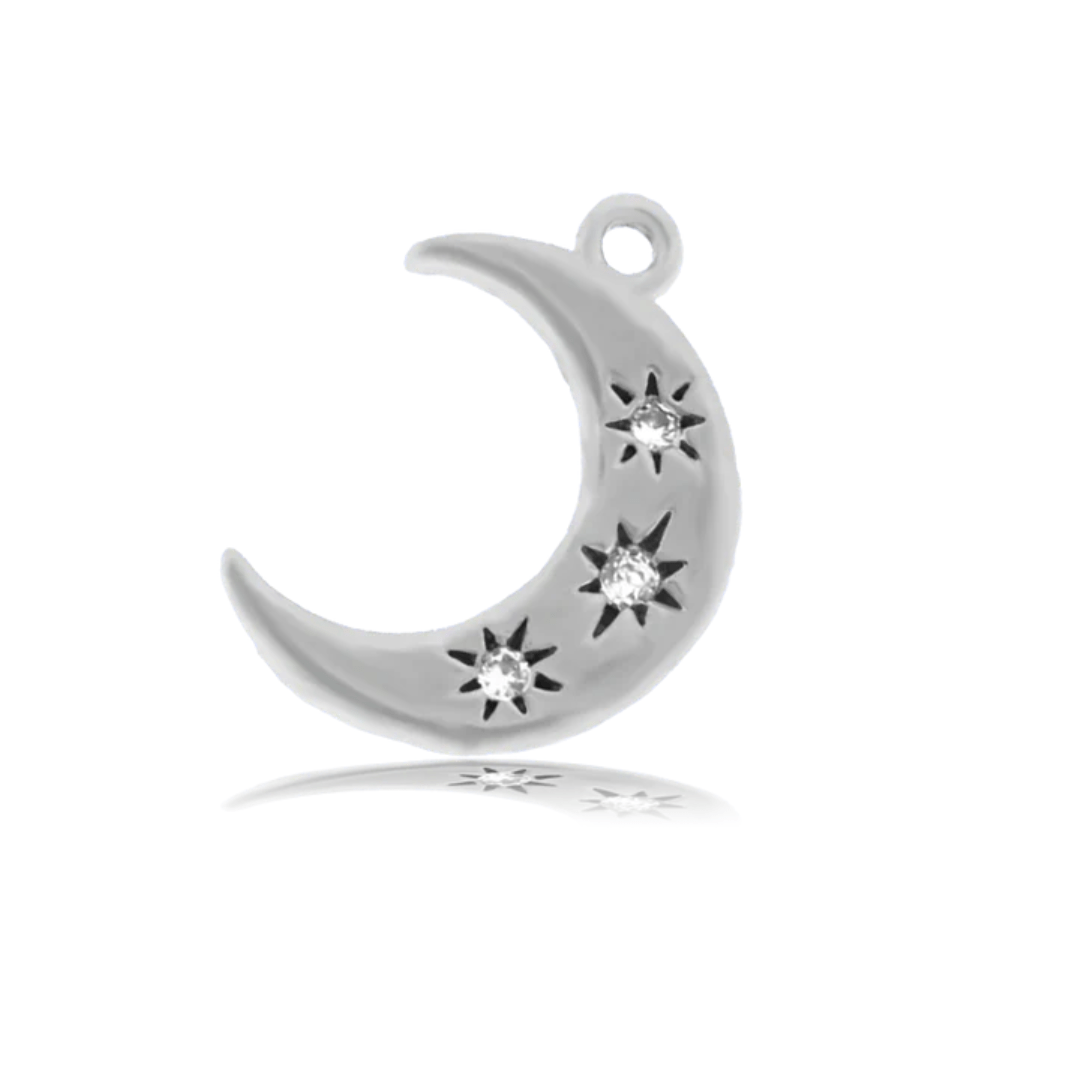 T.Jazelle Friendship Stars Charm Bracelet - Blue Aquamarine - T. Jazelle