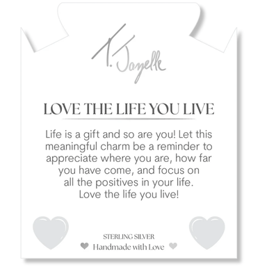 T.Jazelle Love The Life You Live Charm Bracelet - Cherry Jade - T. Jazelle