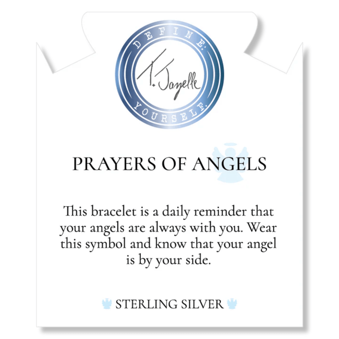 T.Jazelle Prayers of Angels Charm Bracelet - White Chalcedony - T. Jazelle