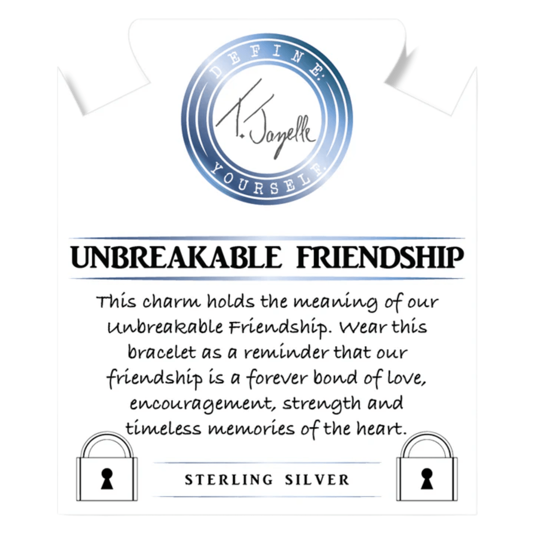 T.Jazelle Unbreakable Friendship Charm Bracelet - Sunset Quartz - T. Jazelle