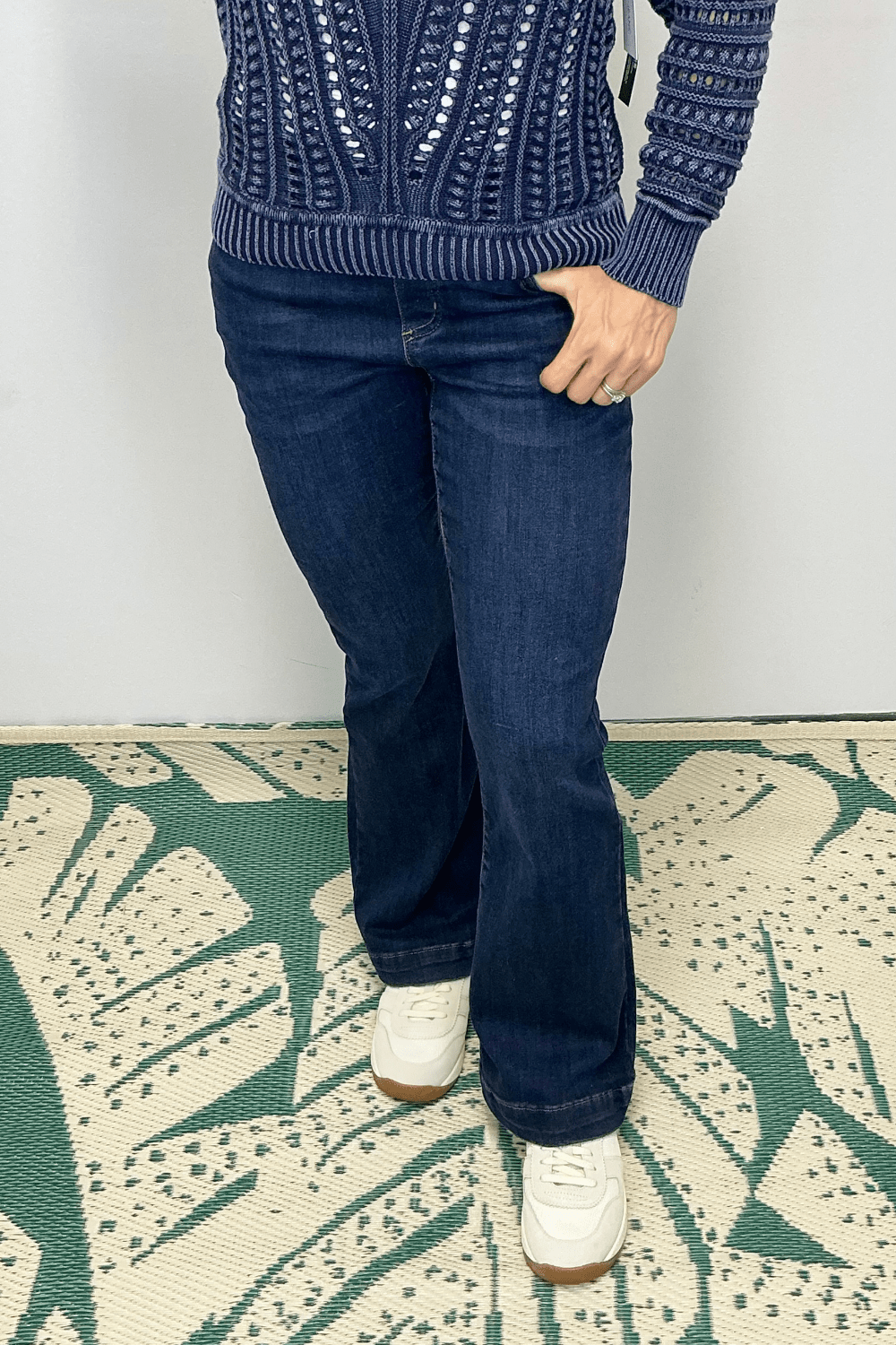 Tribal Audrey Pull On Flare Jeans - Tribal Sportswear