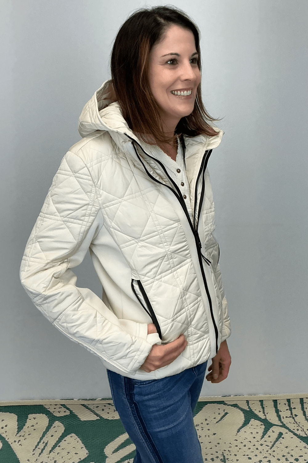 Tribal Puffer with Removable Hood - Moonstone - Tribal Sportswear