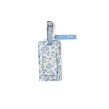 Two's Company Hydrangea Print Luggage Tags - Two's Company