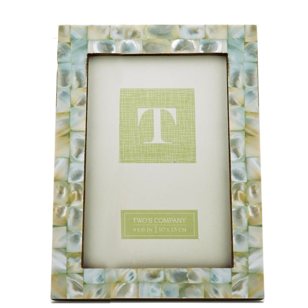 Two's Company Pearly Hues MOP Tile Frame - Two's Company