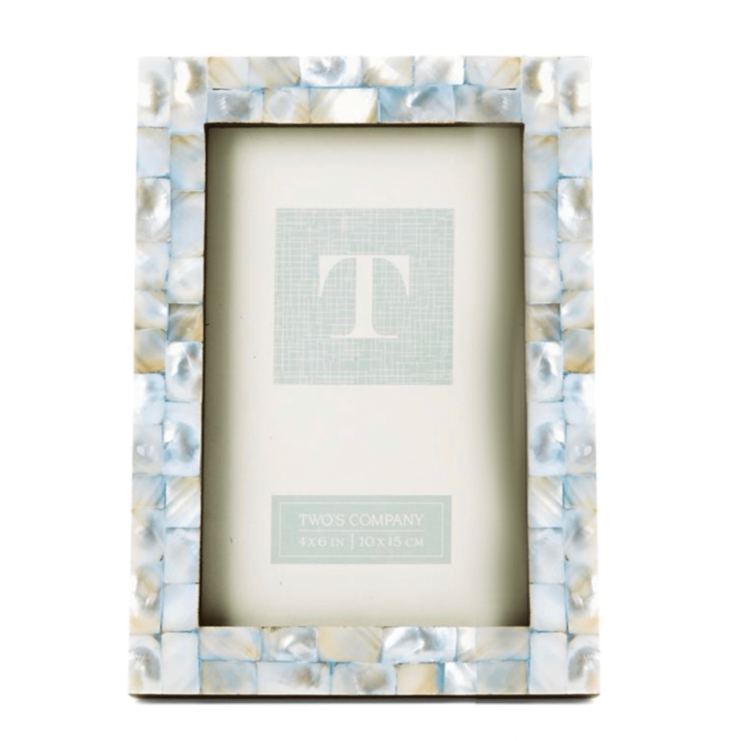Two's Company Pearly Hues MOP Tile Frame - Two's Company