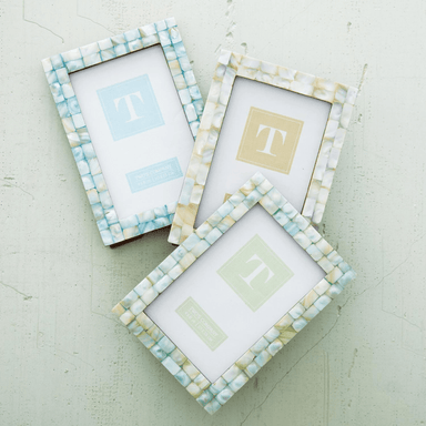 Two's Company Pearly Hues MOP Tile Frame - Two's Company